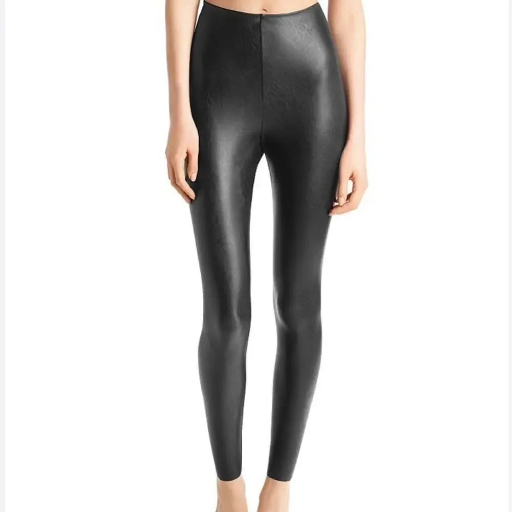 Commando Perfect Control Faux Leather High Rise Moto Legging Pants Size L